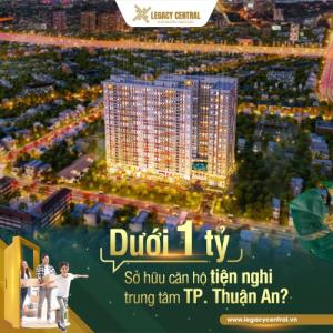 Chỉ từ 180Tr sở hữu ngay cho bản thân căn hộ hiện đại tích hợp hơn 30 tiện ích, ngay tại trung tâm TP Thuận An Bình Dương, Ngân hàng hỗ trợ lãi suất 0%